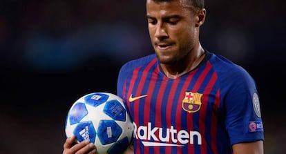 Rafinha, en un momento del partido ante el Inter.