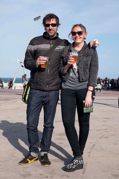 Rene y Sandra se estrenan en el primavera para ver a Blur.