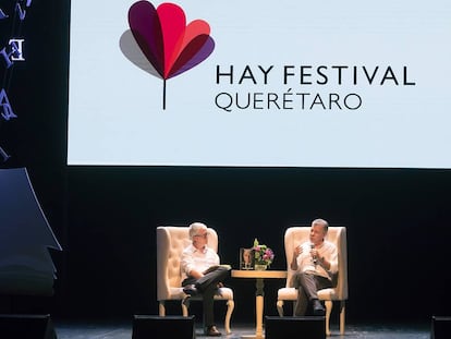 La charla entre el expresidente colombiano, Juan Manuel Santos, y Javier Moreno. director de EL PAÍS América. 