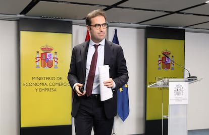 El ministro de Economía, Comercio y Empresa, Carlos Cuerpo.