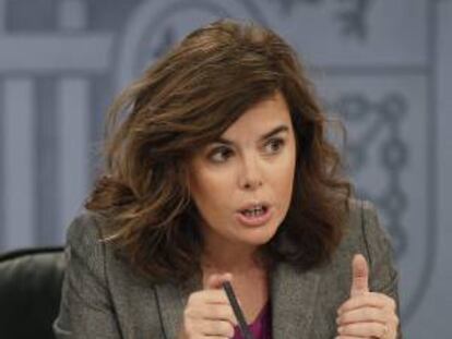 La vicepresidenta del Gobierno, Soraya Saénz de Santamaría. EFE/Archivo