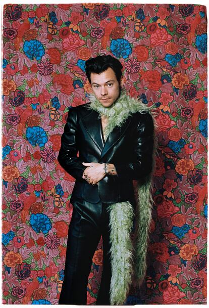 Harry Styles en los Grammy 2021, en California.