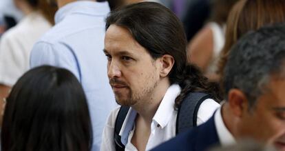 El l&iacute;der de Podemos, Pablo Iglesias.