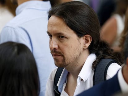 El l&iacute;der de Podemos, Pablo Iglesias.