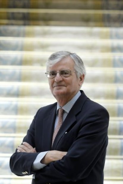 Eduardo Torres-Dulce, fiscal general del Estado en la sede de la Fiscal&iacute;a  de Madrid.