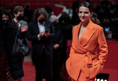 La actriz francesa Juliette Binoche en febrero de 2022.