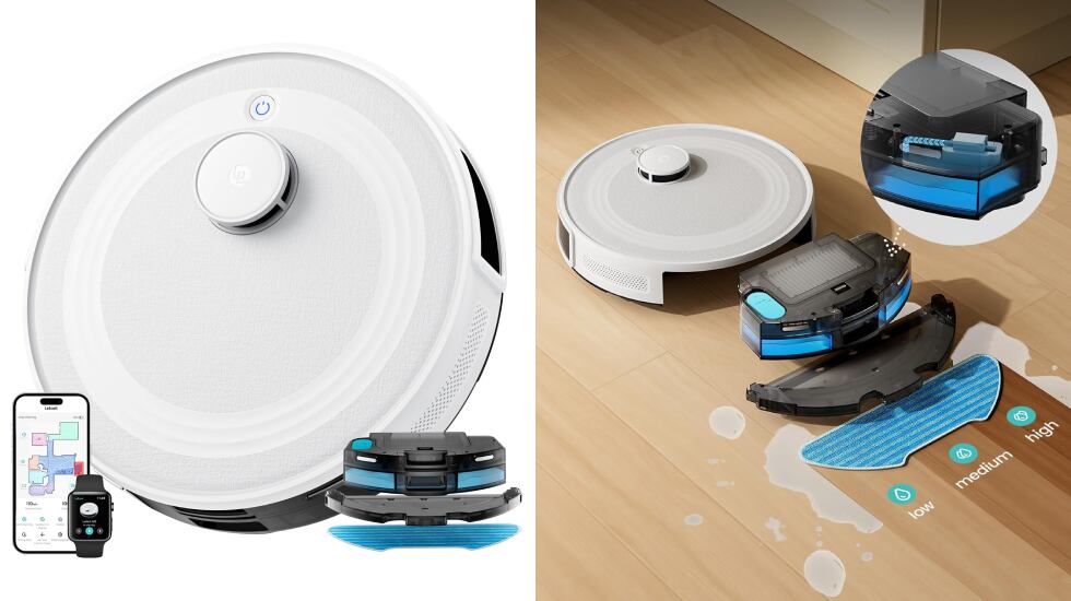 Robot aspirador y friegasuelos Lefant.