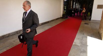 El expresidente de Bankia, Rodrigo Rato, en una entrega de premios en Valencia.