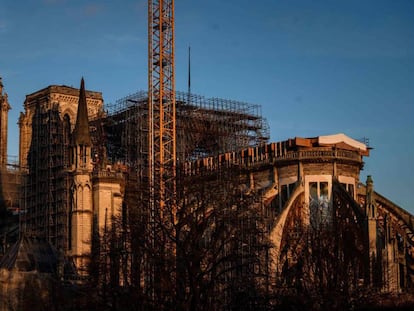 Los trabajos de consolidación de Notre Dame no han concluido aún