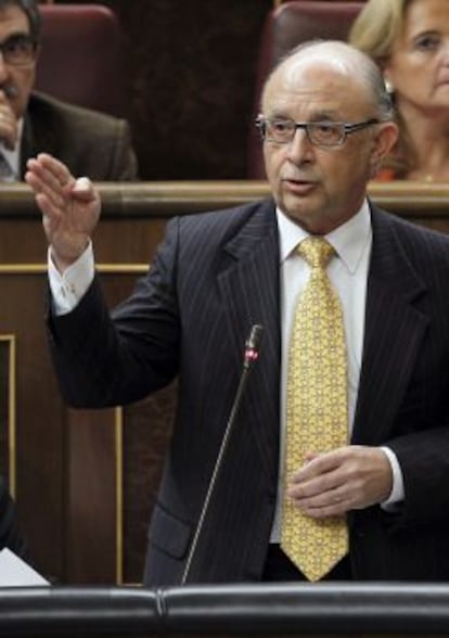 El ministro de Hacienda y Administraciones P&uacute;blicas, Crist&oacute;bal Montoro.