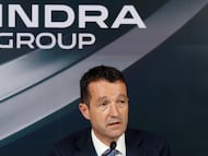 MADRID, 26/06/2025.- El presidente de Indra, Ángel Escribano, durante su primera junta de accionistas, en la que prevé ratificar su nombramiento y el de cinco consejeros más del grupo tecnológico, este jueves, en Madrid. EFE/ Chema Moya