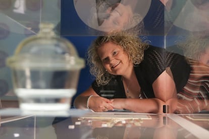 Louise Brown no Museu de Ciências de Londres, no dia 23 de julho de 2018.