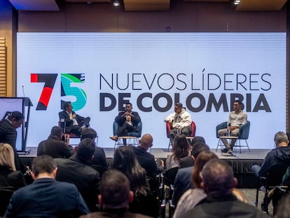 Encuentro '75 nuevos líderes de Colombia', en Bogotá, el 13 de diciembre de 2023.