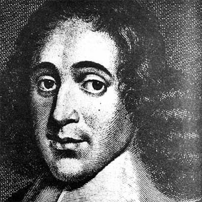 Retrato del filsofo Baruch Spinoza (1632-1677), en un grabado.