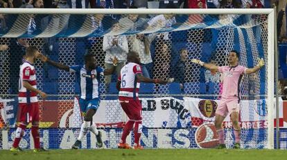 Caicedo marca el gol de l'empat de l'Espanyol.