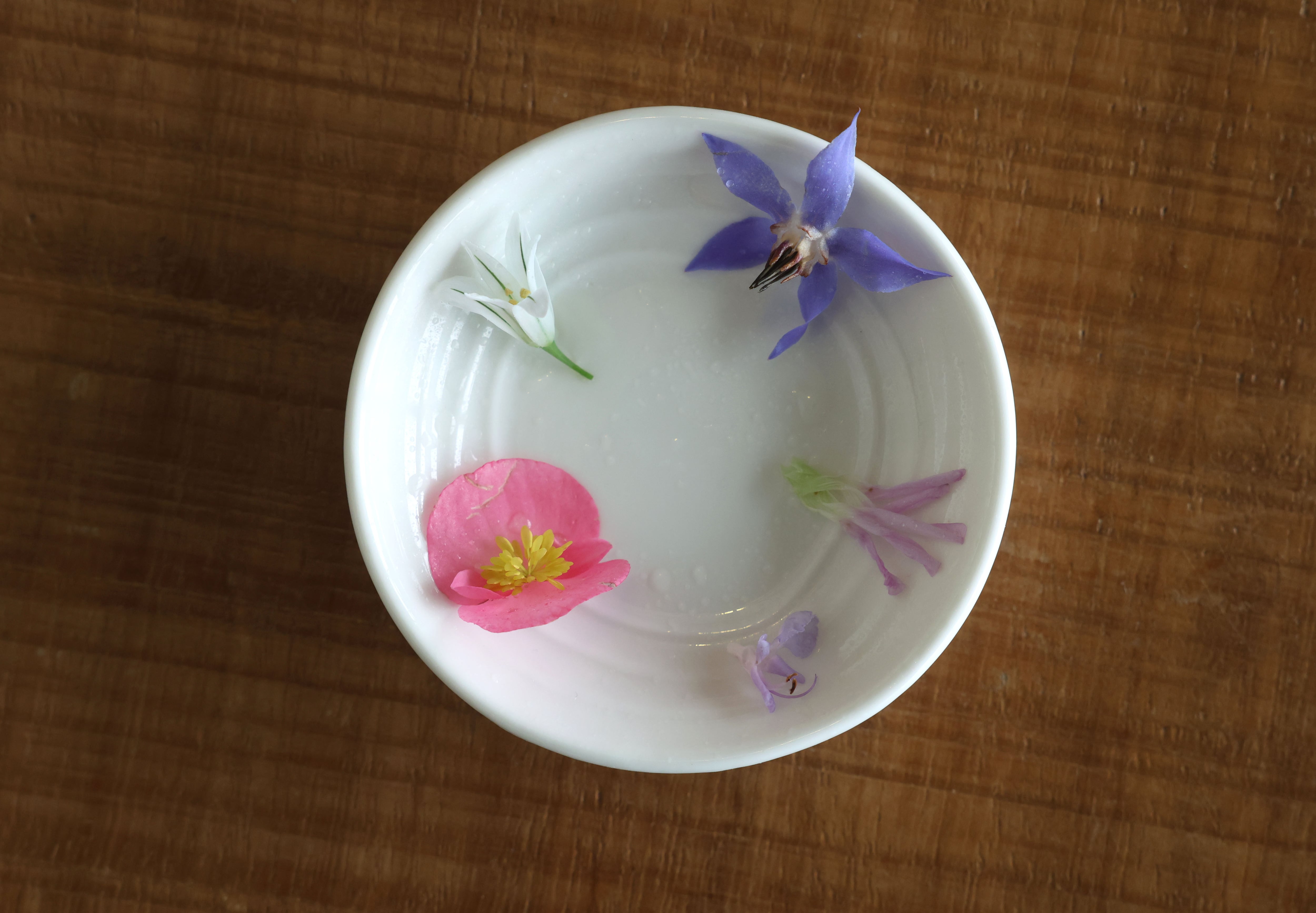Degustación de flores, en Pipilacha.