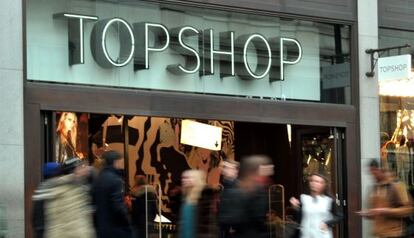 Tienda Topshop en el centro de Londres.