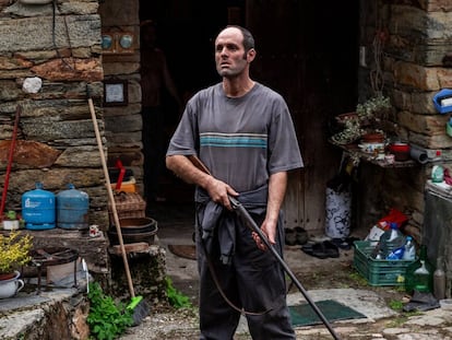 El actor Diego Anido en un fotograma de 'As Bestas', de Rodrigo Sorogoyen.