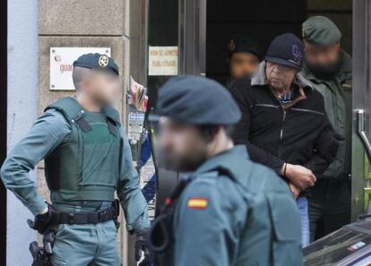 Imagen de uno de los detenidos en la operación