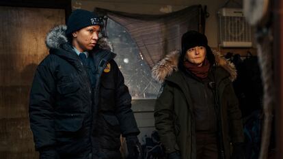 Kali Reis y Jodie Foster, en 'True Detective: noche polar'.
