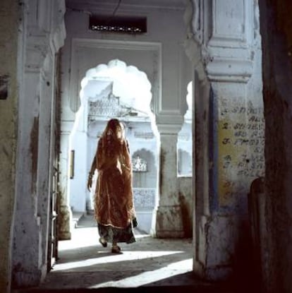 Mujer en la India.