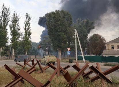 Lugar de impacto de un misil ruso en Pokrovsk, el 5 de septiembre.