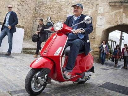 Federico Moccia, este martes en Vejer de la Frontera.