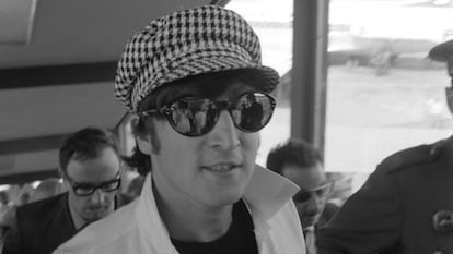 John Lennon en una de las cintas recuperadas del documental 'Los archivos decretos del No-Do'.