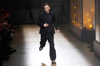 Kris Van Assche durante la Men's Fashion Week en París, el pasado enero.