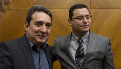 Manuel Bustos y Joan Carles S&aacute;nchez.