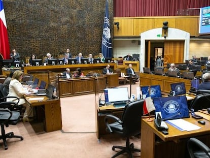 Una sesión en la sala del Senado, en Santiago (Chile), en julio de 2023.