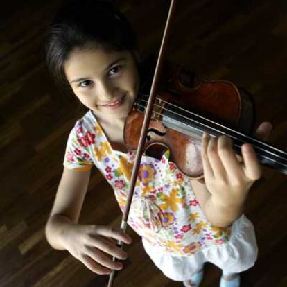 La violinista Carla Marrero, de 10 años.