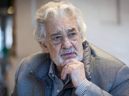 Plácido Domingo, el pasado mes de diciembre en Valencia.