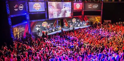 Finales de las Challenger Series de League of Legends en Barcelona Games World (Fira de Barcelona) en Octubre 2016.