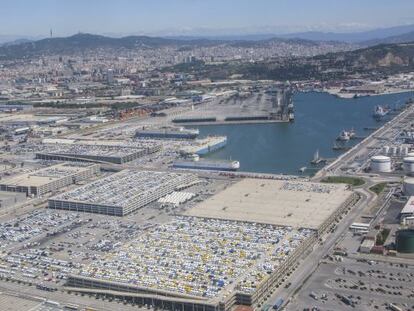 Terminal del puerto de Barcelona dedicada al tr&aacute;fico de veh&iacute;culos.