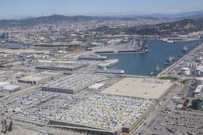 Terminal del puerto de Barcelona dedicada al tr&aacute;fico de veh&iacute;culos.