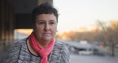 La víctima de violencia de género, María Salmerón, en Sevilla.