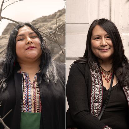 Lourdes Aparición, Leda Quintana y Gloria Alvitres Aliaga.