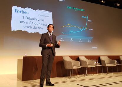 José María Álvarez-Pallete, en las jornadas de la Fundación Esys.