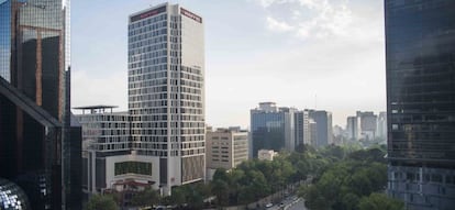 Torre Mapfre, situada en el Paseo de la Reforma, en Ciudad de M&eacute;xico.