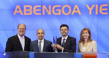 Debut de Abengoa Yield en junio de 2014.