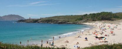 Platja de Melide, a la península del Morrazo (Pontevedra).