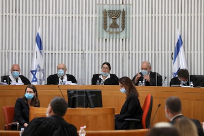 Sesión del Tribunal Supremo israelí.