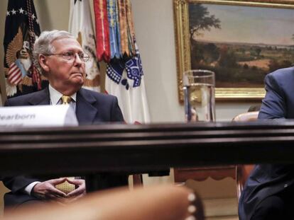 Donald Trump y Mitch McConnell, en junio en la Casa Blanca