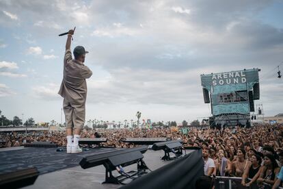 Actuación de Fernando Costa en el Arenal Sound Festival 2023, evento que se celebra en Burriana (Comunidad Valenciana).