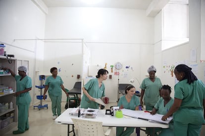Una de las consultas del Hospital infantil en Monrovia, también conocido como Hospital Bardnesville Junction.