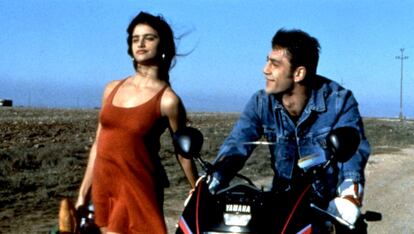 Penélope Cruz y Javier Bardem en un fotograma de 'Jamón, jamón', de Bigas Luna (1992). 