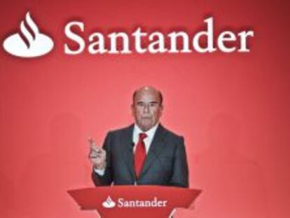 El presidente del Banco Santander, Emilio Bot&iacute;n. 