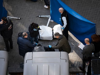El cadáver encontrado en un contenedor en Barcelona.