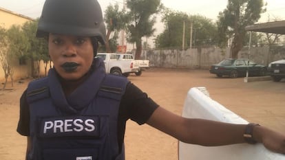 La periodista nigeriana Ruona Meyer. Es también investigadora de doctorado (sobre periodismo) en la Facultad de Informática, Ingeniería y Tecnología de la Universidad De Montfort, en Reino Unido.